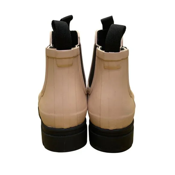 Everlane Women’s Pink & Black Rubber Chelsea Pull-On Lug Sole Ankle Boots Size 8 - Picture 5 of 11